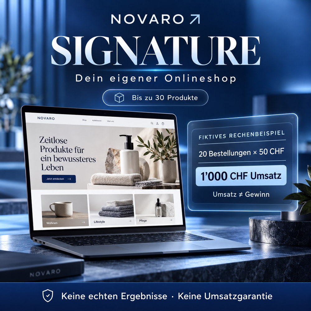 NOVARO Signature – Dein individueller Shopify-Auftritt
