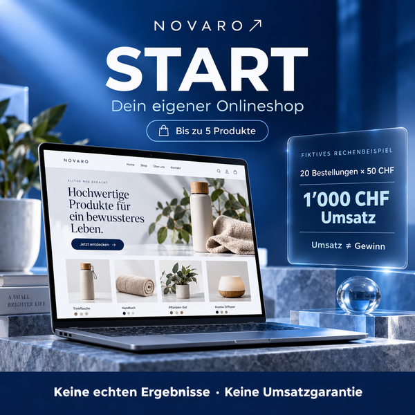 NOVARO Start – Dein Einstieg in den eigenen Onlineshop